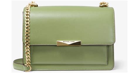 Jade Large Leather Crossbody .